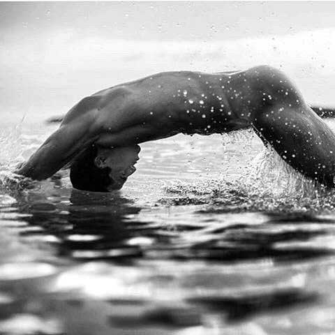 This is a photo of Pietro Boselli from the Armani campaign.