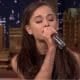 Ariana Grande singing "Beauty and the Beast"