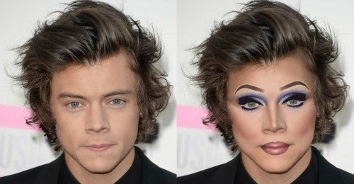 Harry Styles as a drag queen..