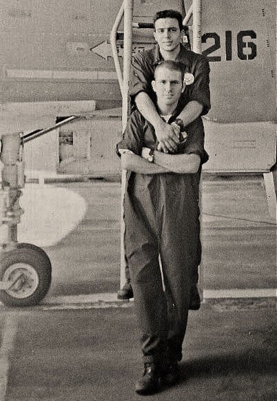 A vintage gay photo of pilots.