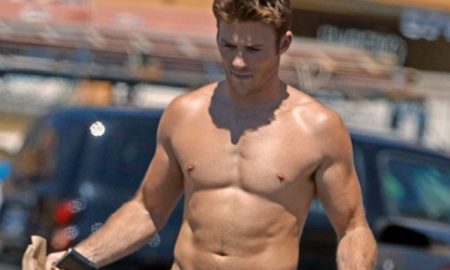 Scott Eastwood took a stroll down the beach. without wearing any underwear.