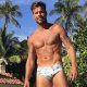 This is a photo of Ricky Martin shirtless.