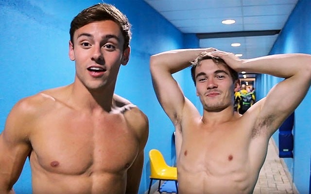 This is a photo of Tom Daley and Daniel Goodfellow.