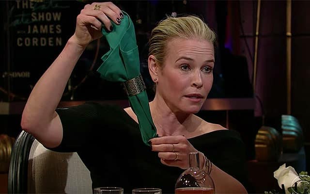 This is a photo of Chelsea Handler from The Late Late Show.