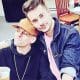 This is a photo of Aaron Carter and Chris Crocker.