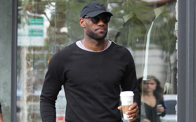 This is a photo of LeBron James walking down the street.