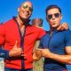 This is a photo of Zac Efron and The Rock.