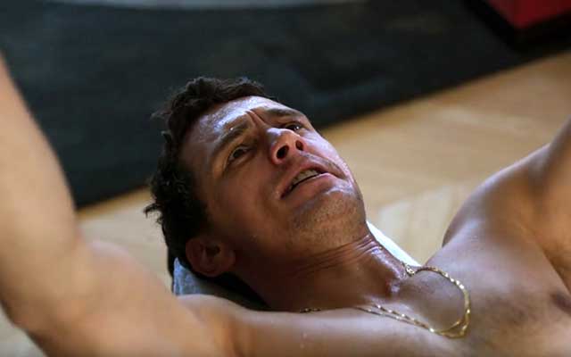 James Franco working out in the film ‘King Cobra.’