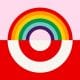 This is a photo of the rainbow Target logo showing gay pride.