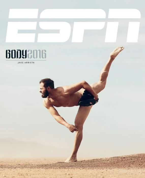 Pitcher Jake Arrieta poses for ESPN 'Body' Issue.