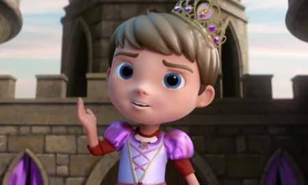Boy dressed as a princess in Smyths Toy Superstore commercial