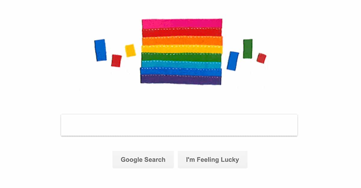 Google Celebrates Pride With Rainbow Flag Doodle Gayety