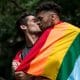Gay Brazilian Couple Kissing