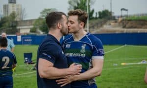 Rugby Play Simon Dunn Kisses Boyfriend