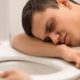 Young man feeling sick