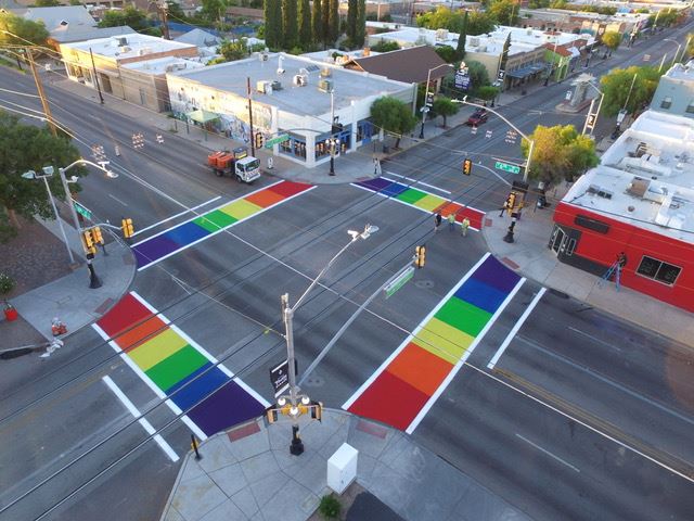 Phoenix rainbow crosswalks