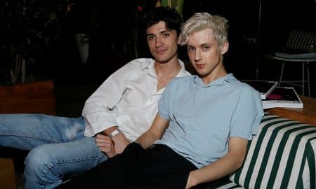 Jacob Bixenman and Troye Sivan attend Flaunt and /Nyden Celebrate The New Fantasy Issue