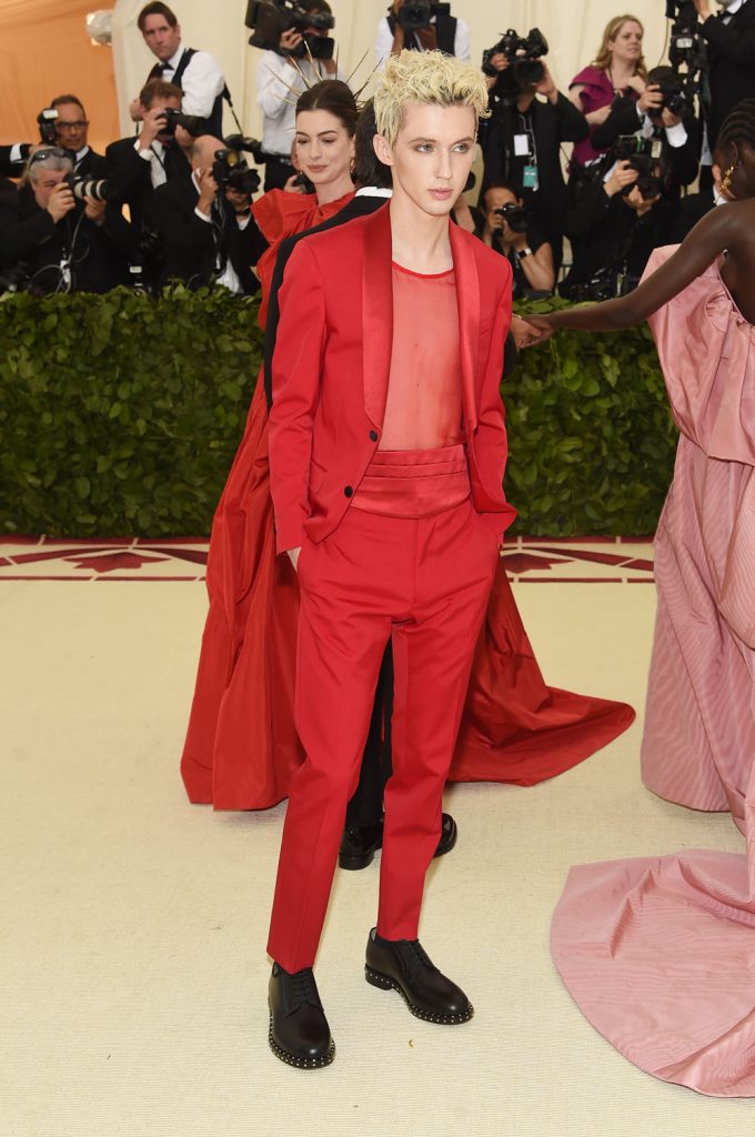 Troye Sivan Sizzled in a Mesh Shirt at the Met Gala - Gayety