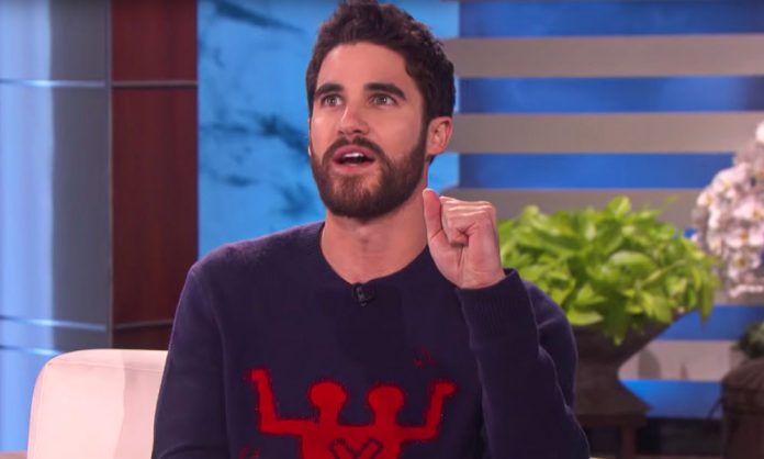 Glee star Darren Criss shows off his perfectly sculpted body ahead of Versace murder TV drama