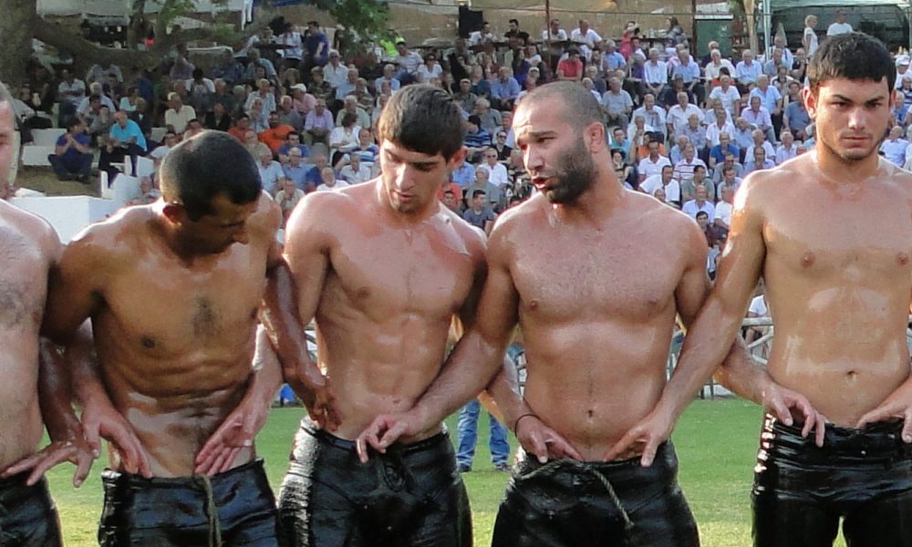 Oil wrestling is the hottest sport in Turkey. 