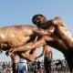 Oil wrestling is the hottest sport in Turkey. 