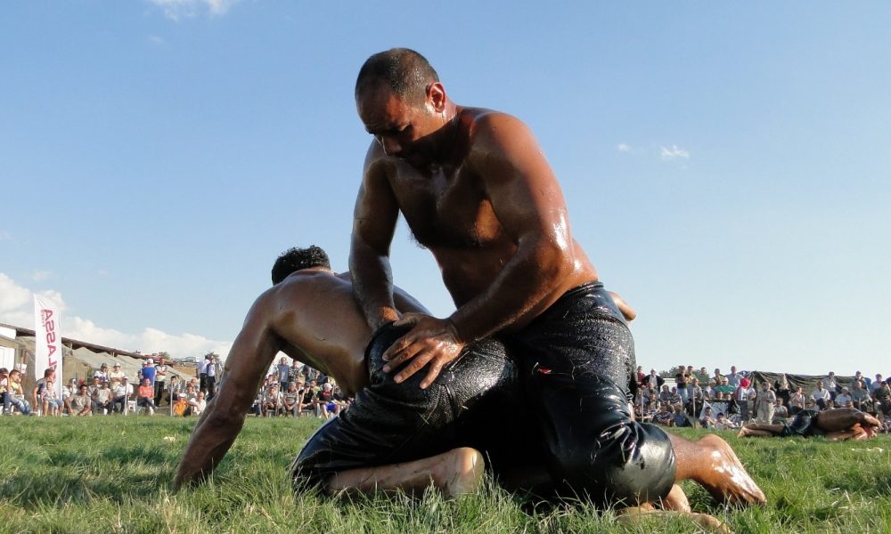 Oil wrestling is the hottest sport in Turkey. 