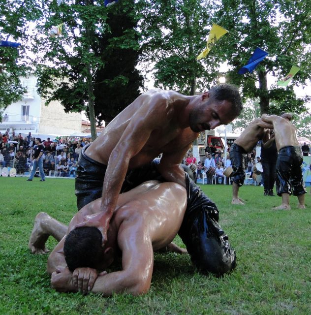 Oil wrestling is the hottest sport in Turkey. 