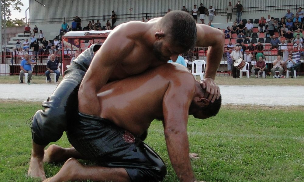 Oil wrestling is the hottest sport in Turkey. 