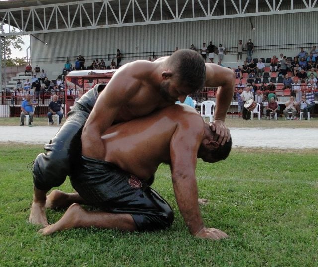Oil wrestling is the hottest sport in Turkey. 