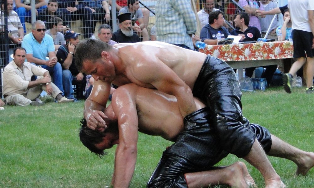 Oil wrestling is the hottest sport in Turkey. 