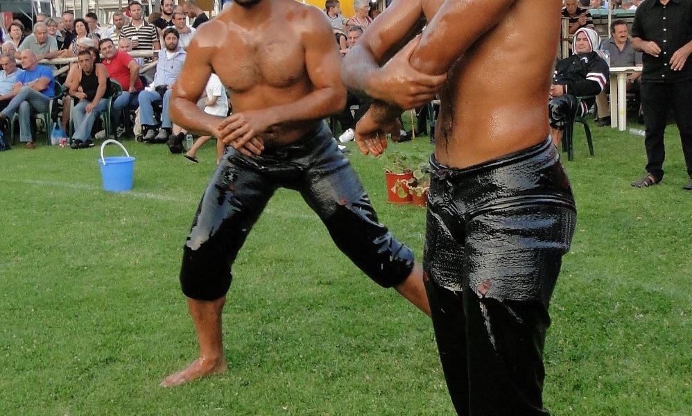 Oil wrestling is the hottest sport in Turkey. 