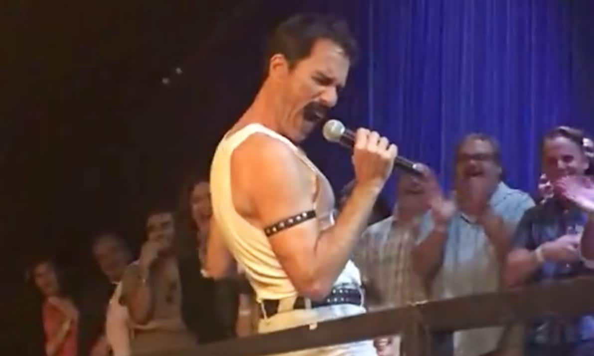 Eric McCormack Channels Freddie Mercury for Epic Performance