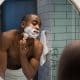 Man shaving