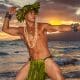 Gay Hawaiian hula dancer