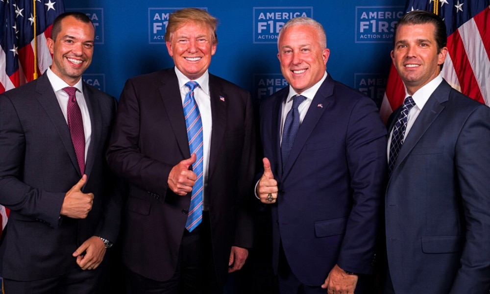 Bill White and Bryan Eure with President Trump