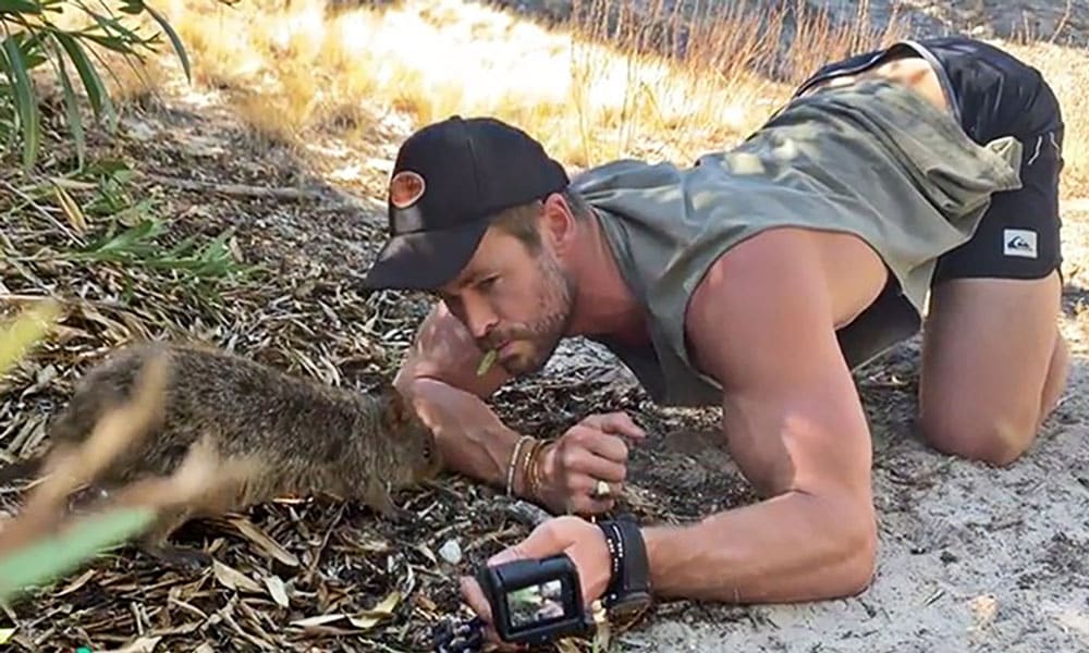 Chris Hemsworth Arches His Back Better Than You