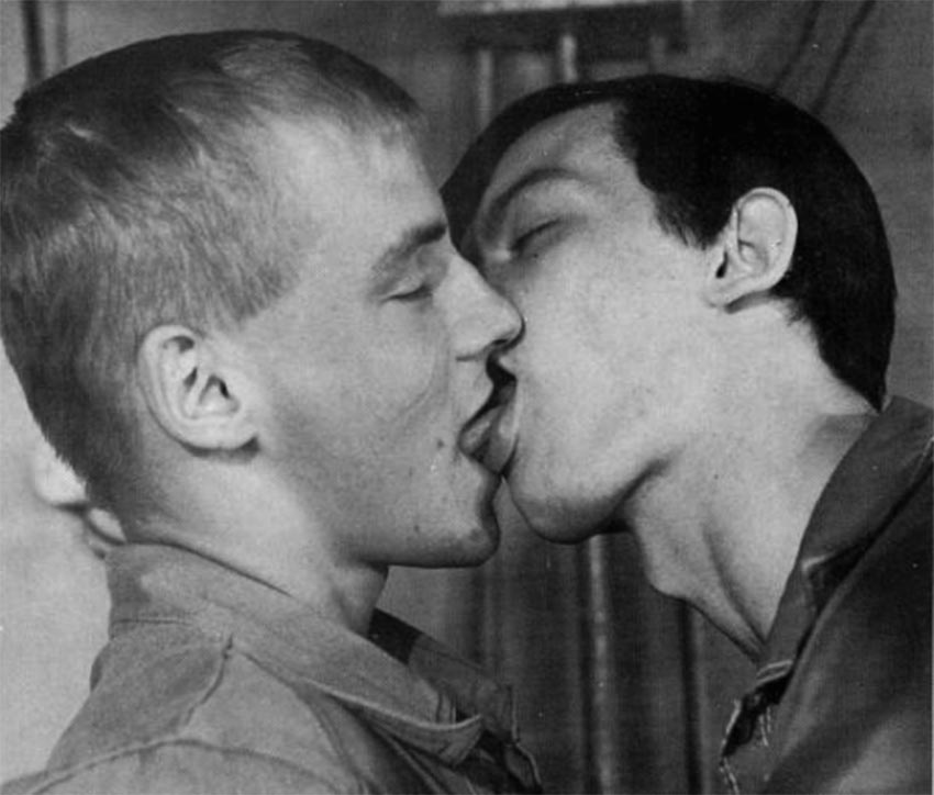 vintage gay men lovers portraits