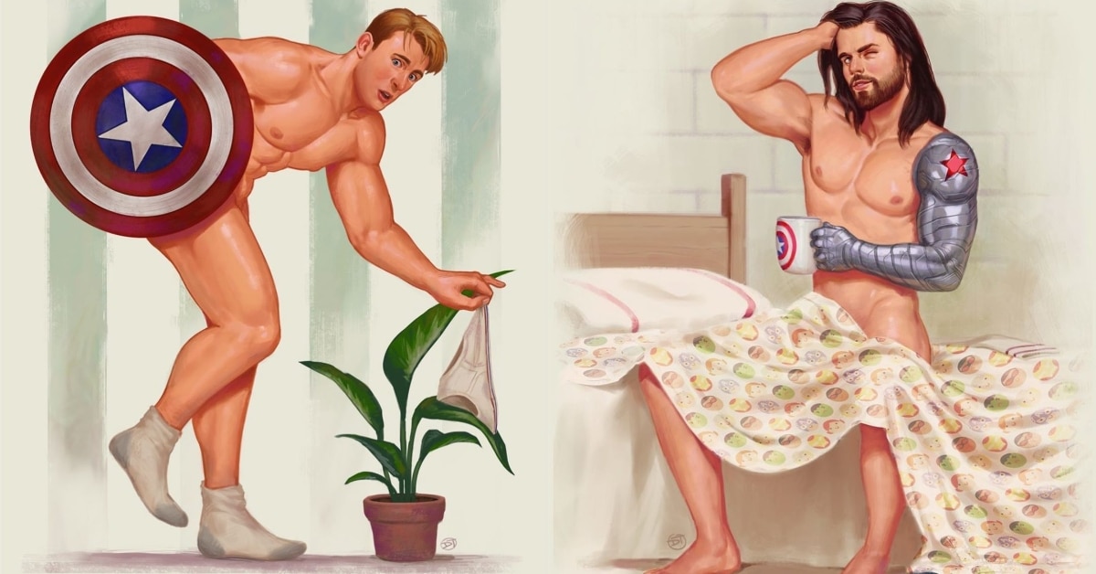 1200px x 628px - This Artist Reimagined Superheroes as Pinup Models - Gayety