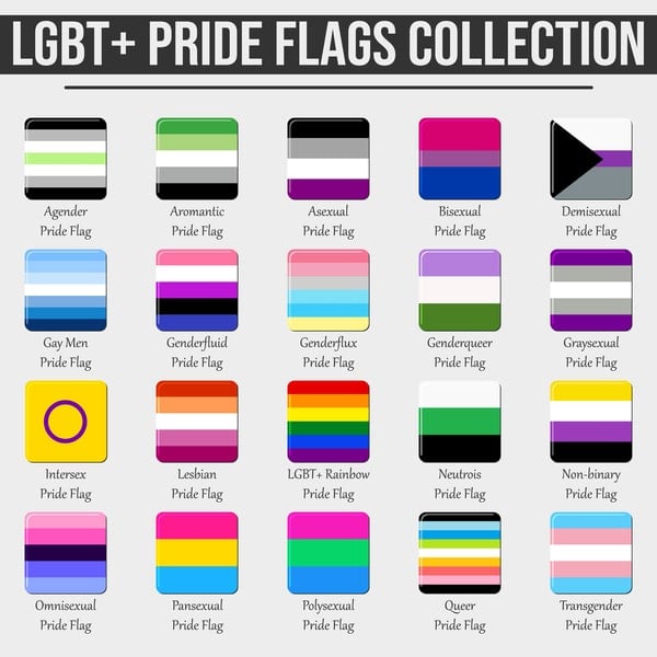 lgbtq pride flag chart