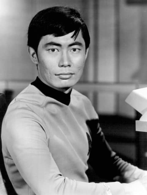 George Takei as Sulu from the television program Star Trek.