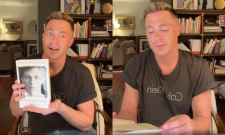 Colton Haynes gives fans a preview of his upcoming memoir, "Miss Memory Lane" during live reading on Instagram.