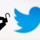 Padlock and Twitter Logo