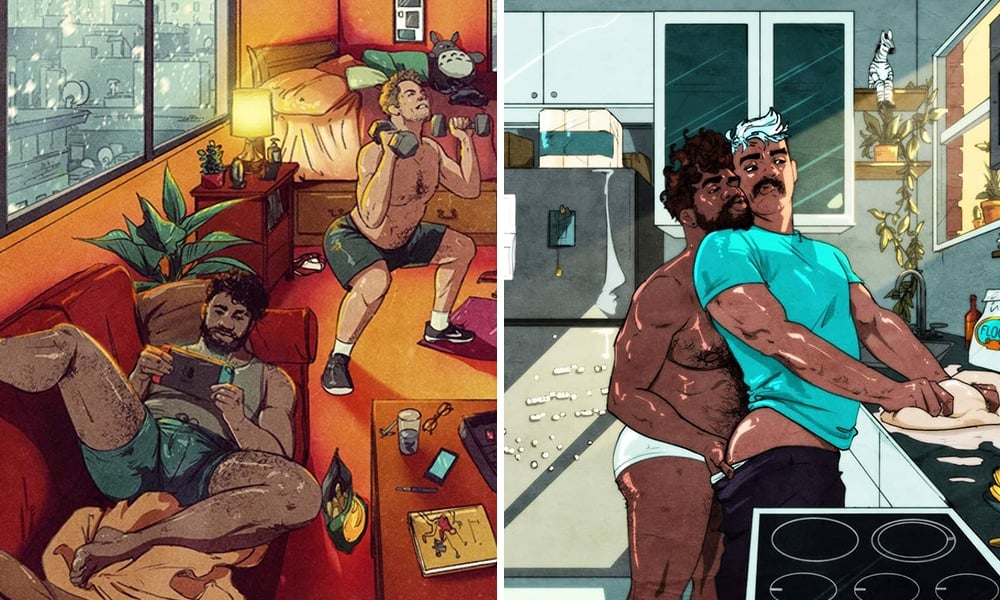 24 Intimate Peaks Into Gay Homelife With Artist Zach Brunner