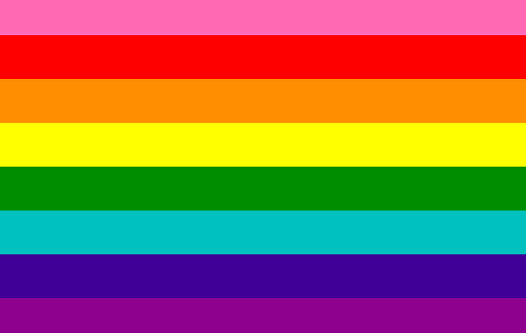 The Gilbert Baker Pride Flag.