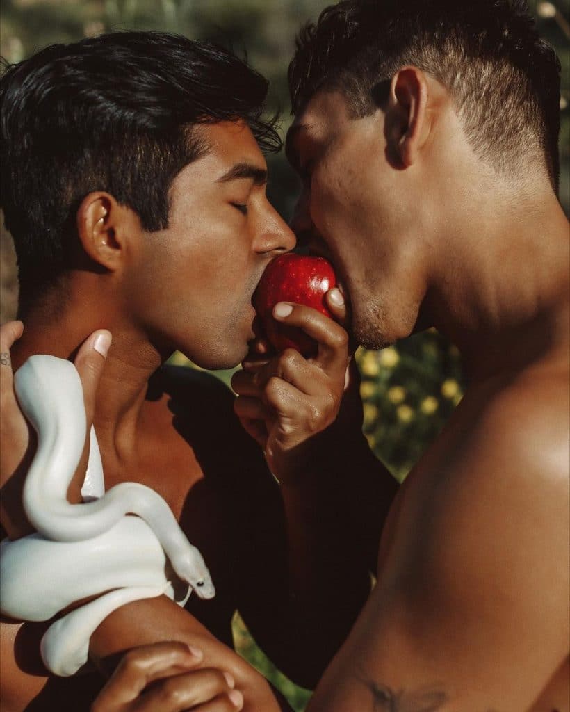 10 Sinful Shots of Henry and Kasey in the Gay Garden of Eden - Gayety