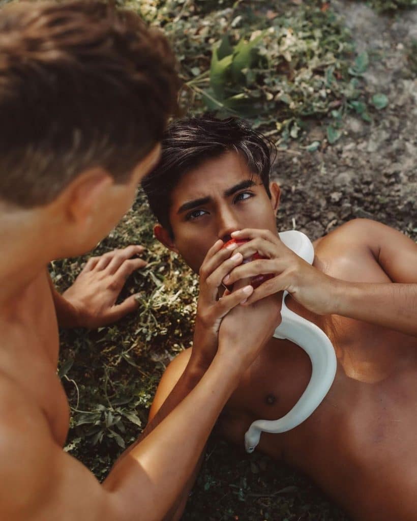 10 Sinful Shots of Henry and Kasey in the Gay Garden of Eden