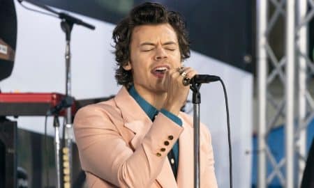 Singer Harry Styles performs on stage during Citi Concert Series on NBC TODAY SHOW at Rockefeller Plaza