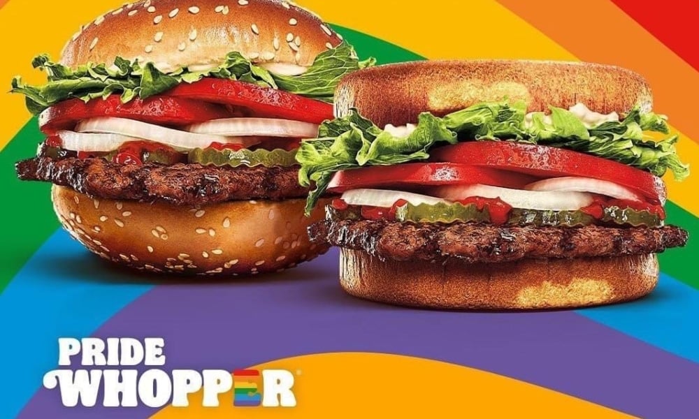 Burger King Is Selling Pride Whoppers With Two Bottom or Top Buns