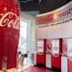 interior of world of coca cola museum display