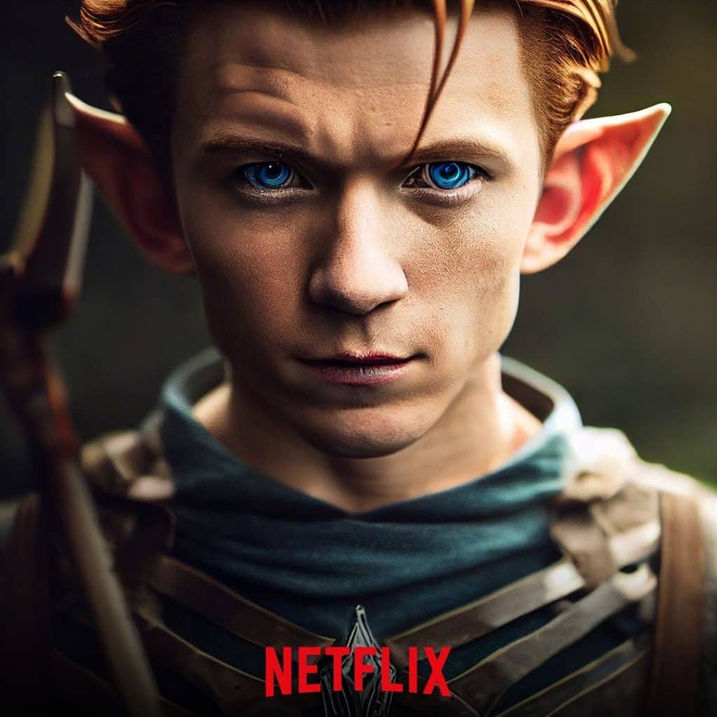 Tom Holland as Link, Legend of Zelda on Netflix